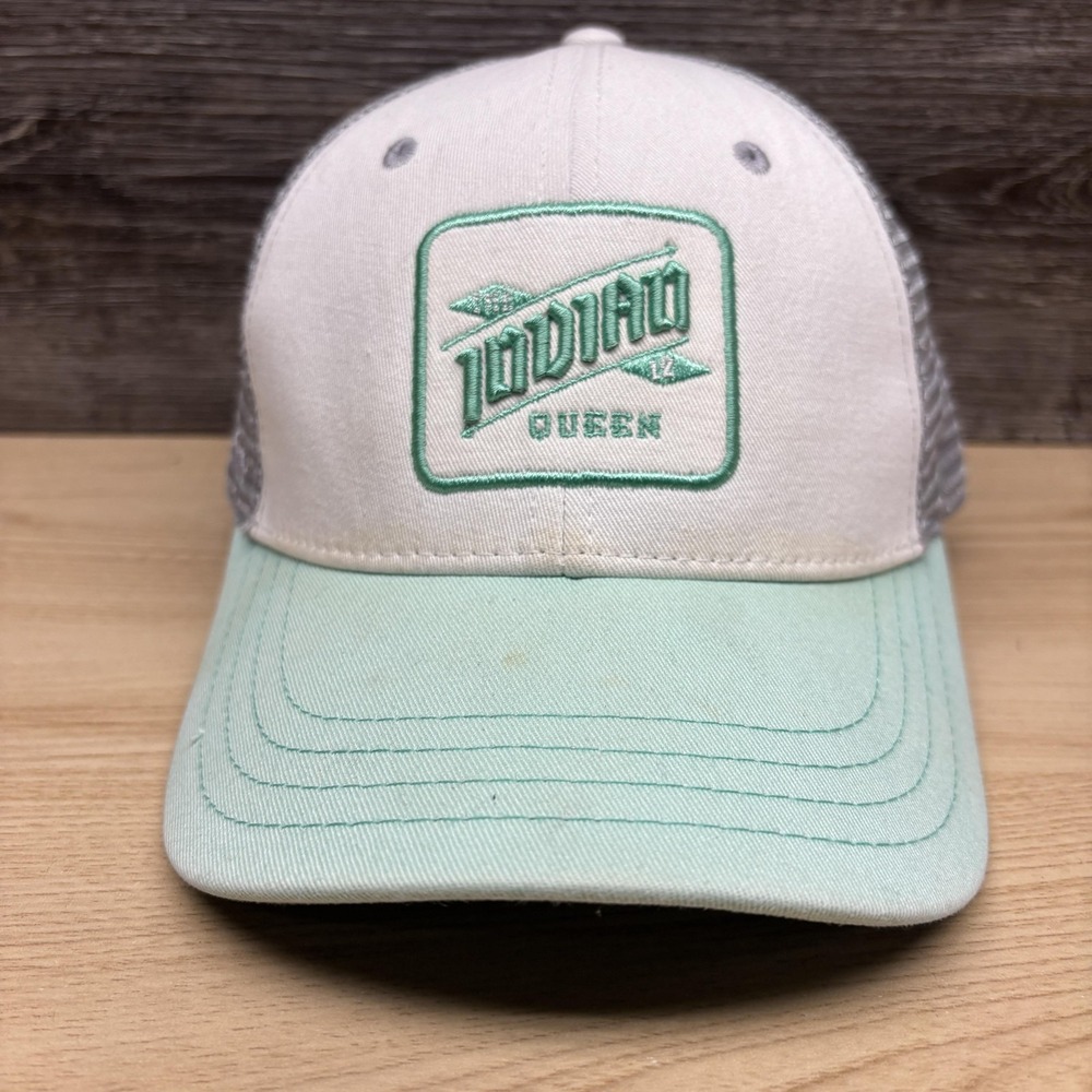 The Indian Queen Hat Cap Snap Back Womens Mint Green White Trucker Baseball